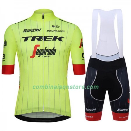 Combinaison Cycliste + Cuissard à Bretelles 2018 Trek-Segafredo Femme N002